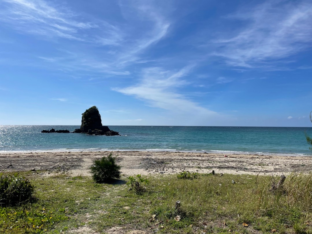 今日の嘉陽海岸