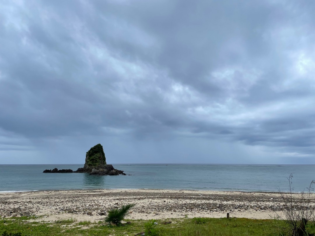 今日の嘉陽海岸