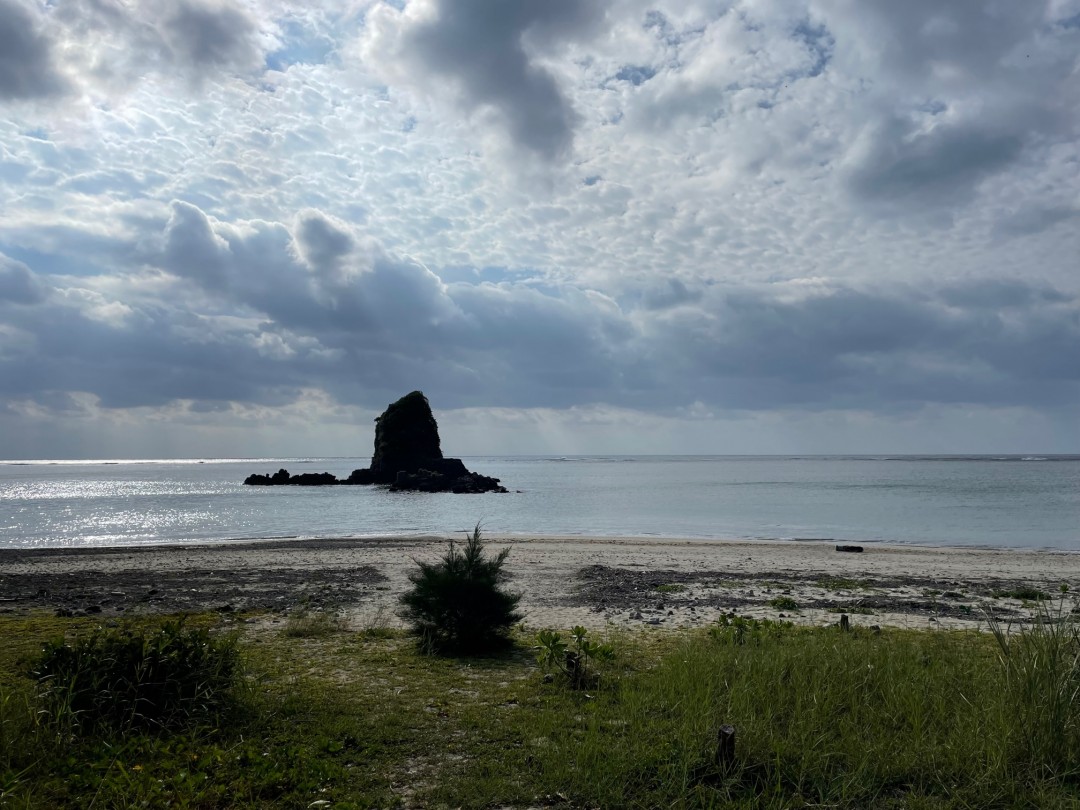 今日の嘉陽海岸