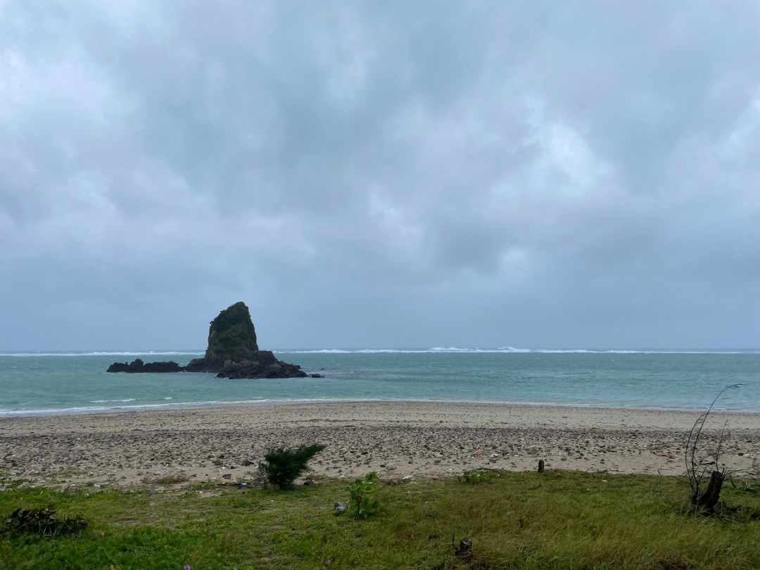 今日の嘉陽海岸