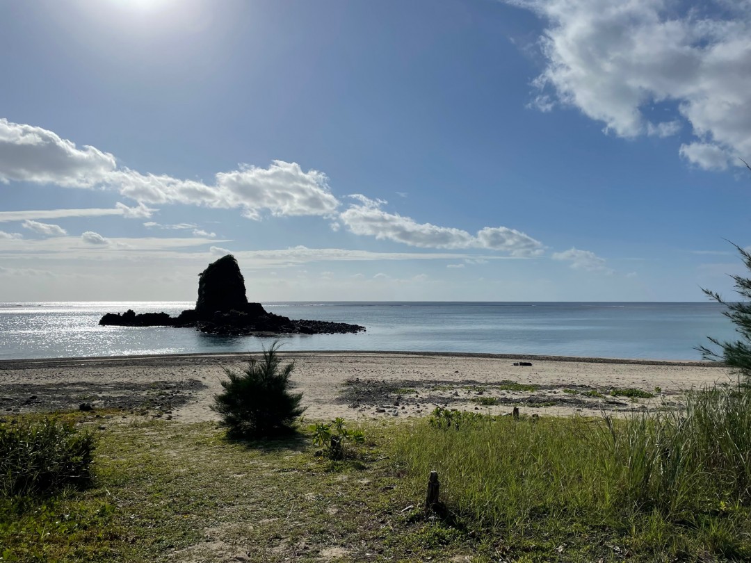 今日の嘉陽海岸