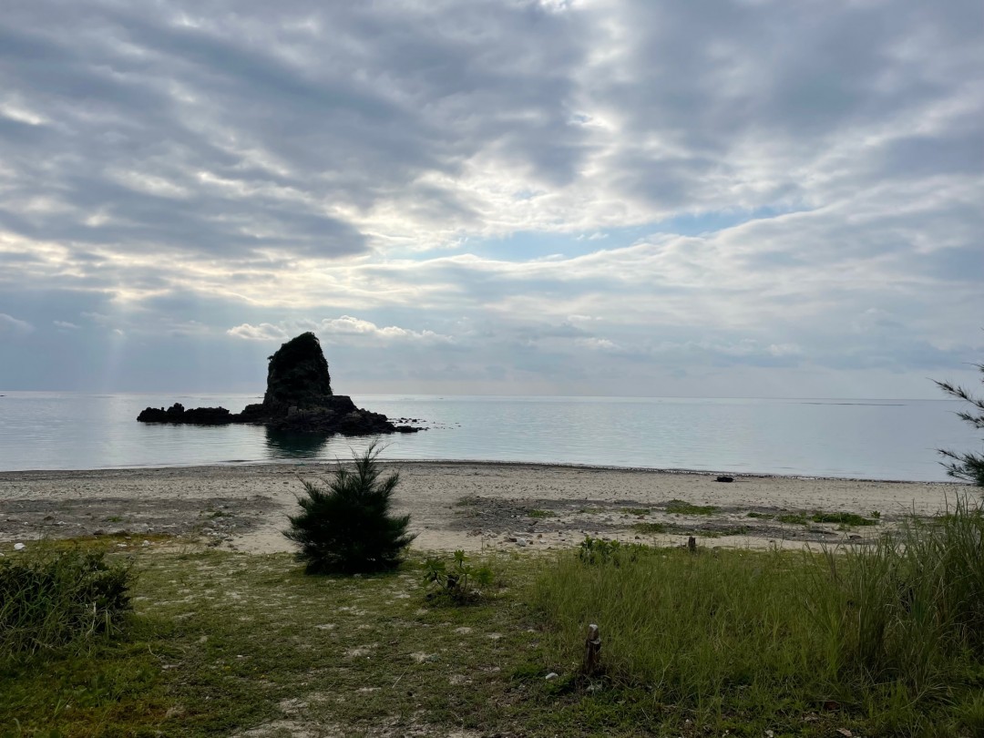 今日の嘉陽海岸