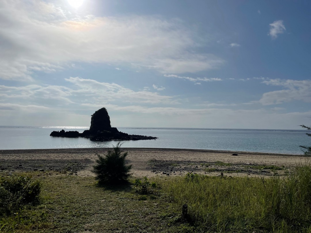 今日の嘉陽海岸