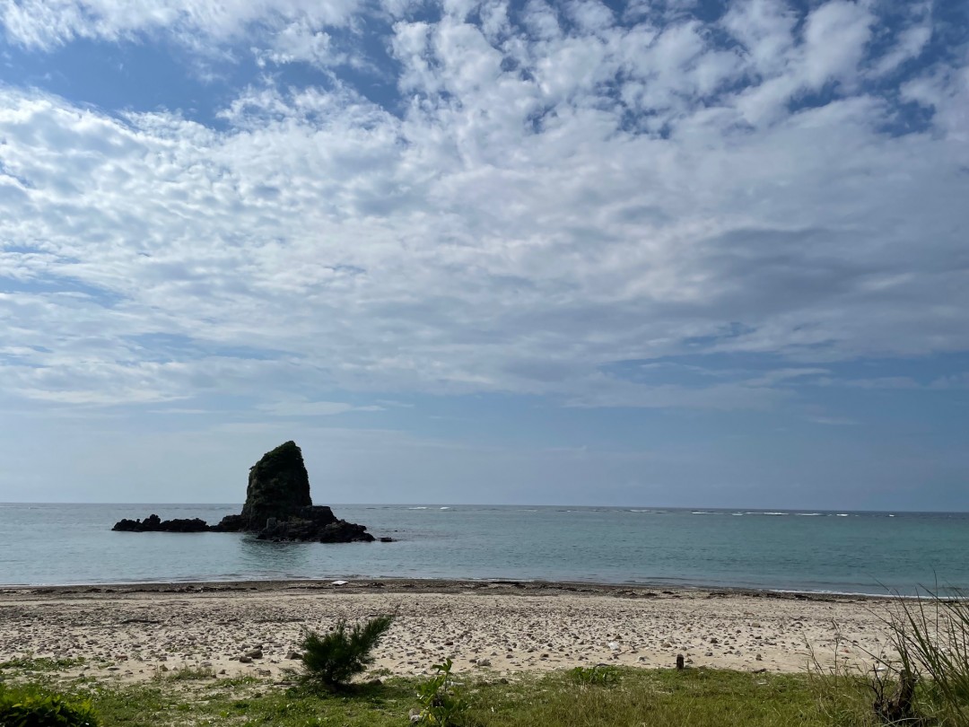 今日の嘉陽海岸