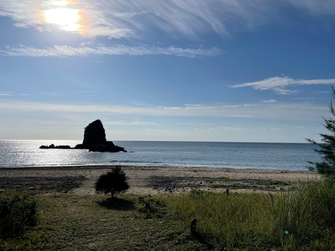 今日の嘉陽海岸