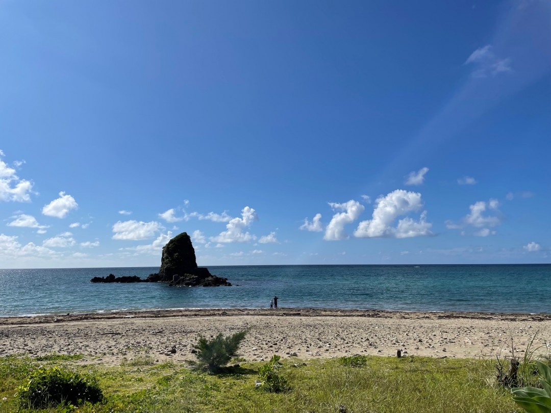 今日の嘉陽海岸