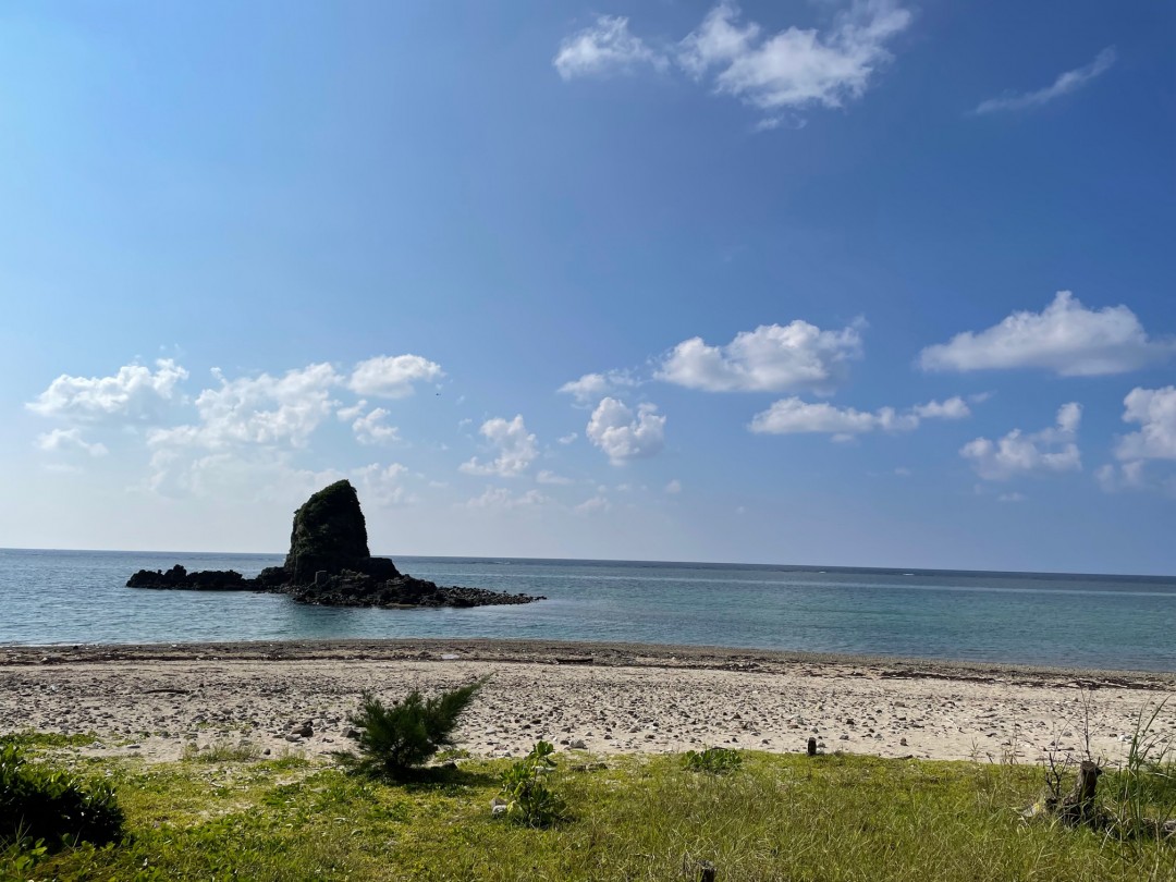 今日の嘉陽海岸