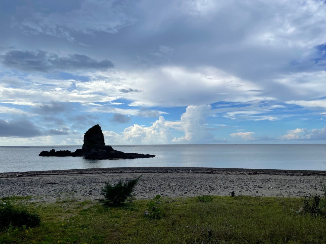 今日の嘉陽海岸