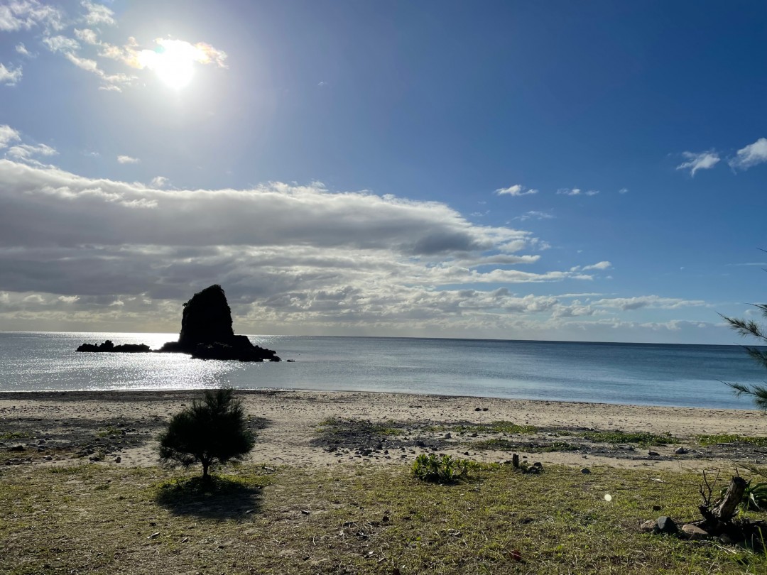 今日の嘉陽海岸