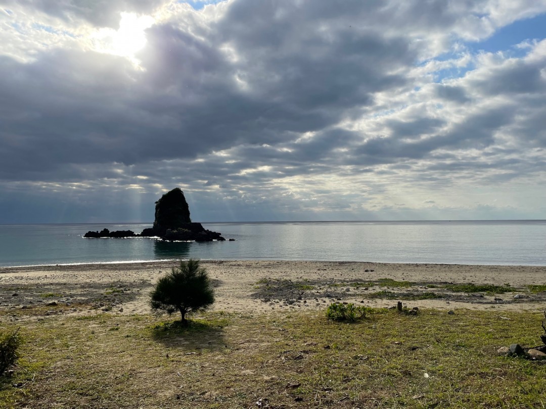 今日の嘉陽海岸