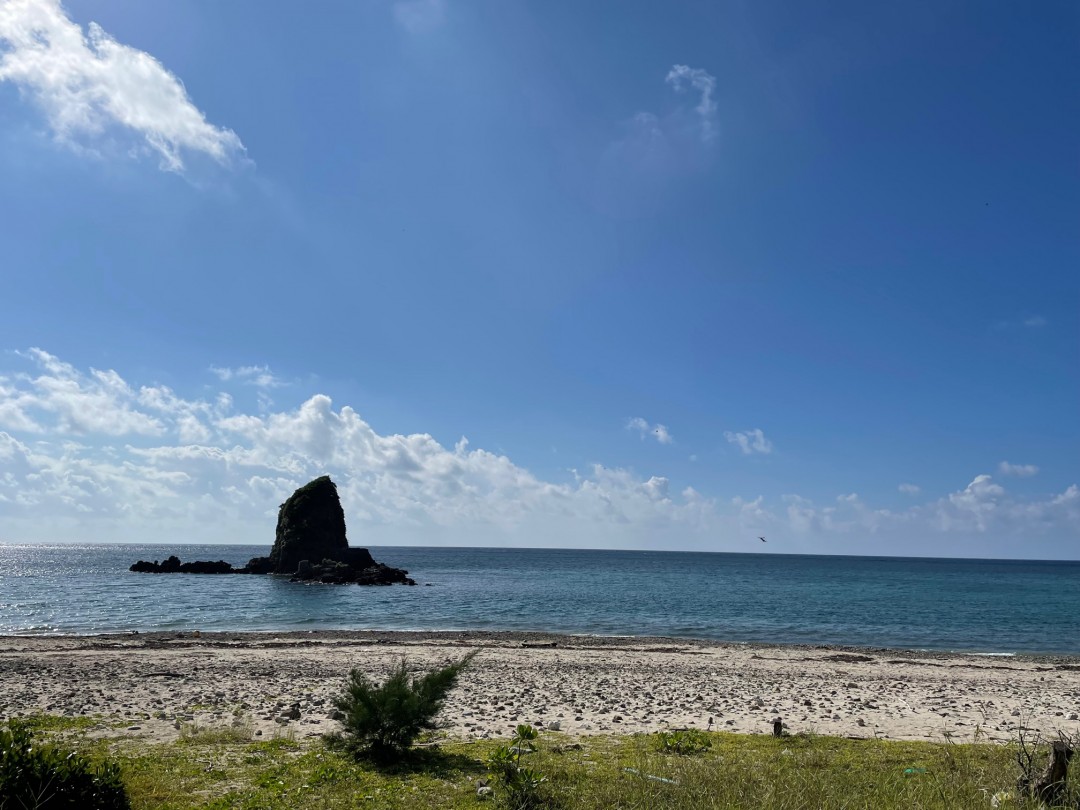 今日の嘉陽海岸