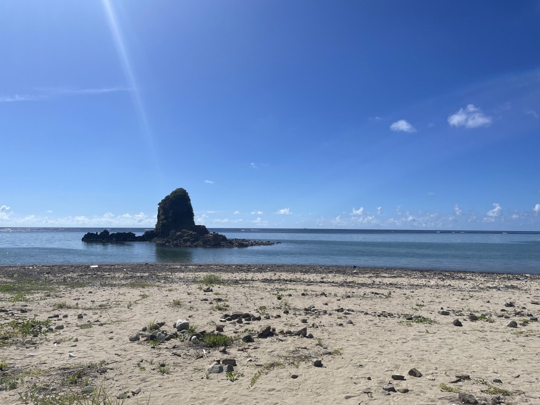 今日の嘉陽海岸