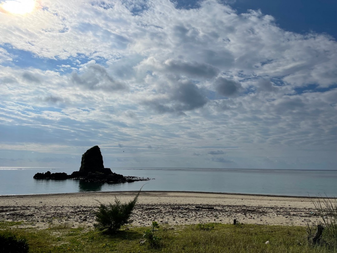 今日の嘉陽海岸