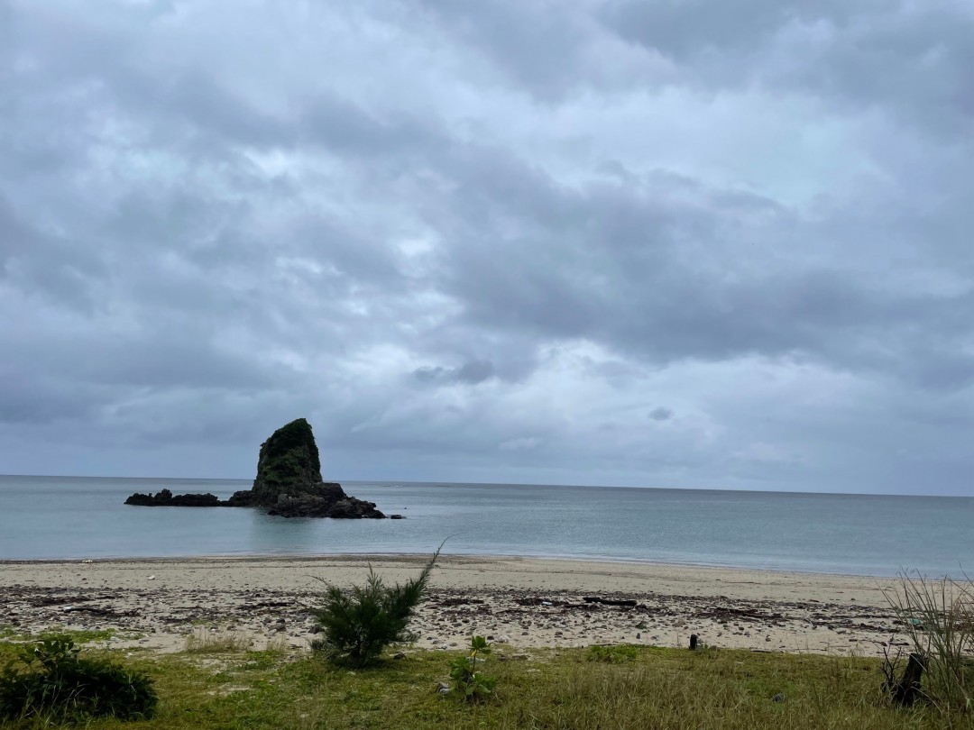 今日の嘉陽海岸