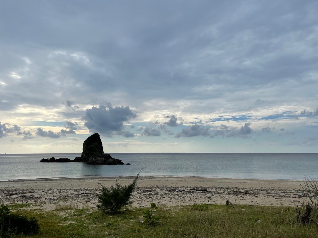 今日の嘉陽海岸