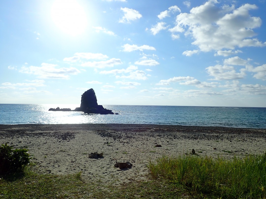 今日の嘉陽海岸