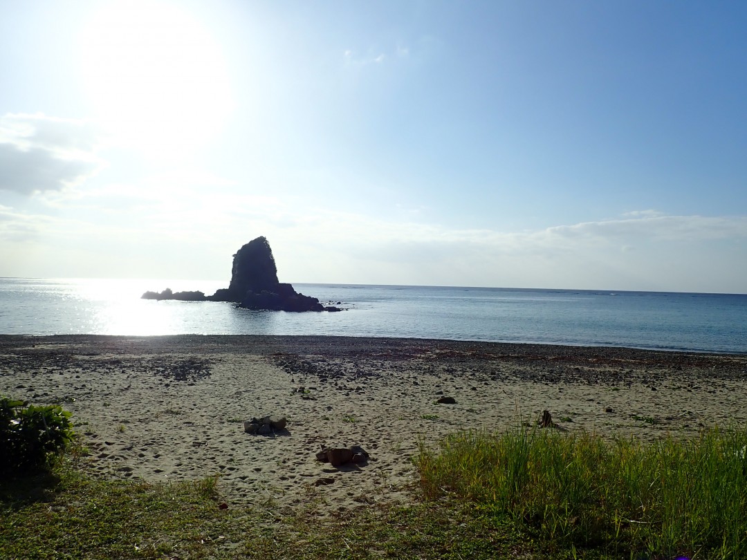 今日の嘉陽海岸