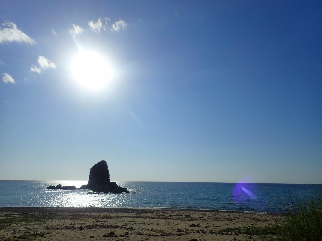 今日の嘉陽海岸