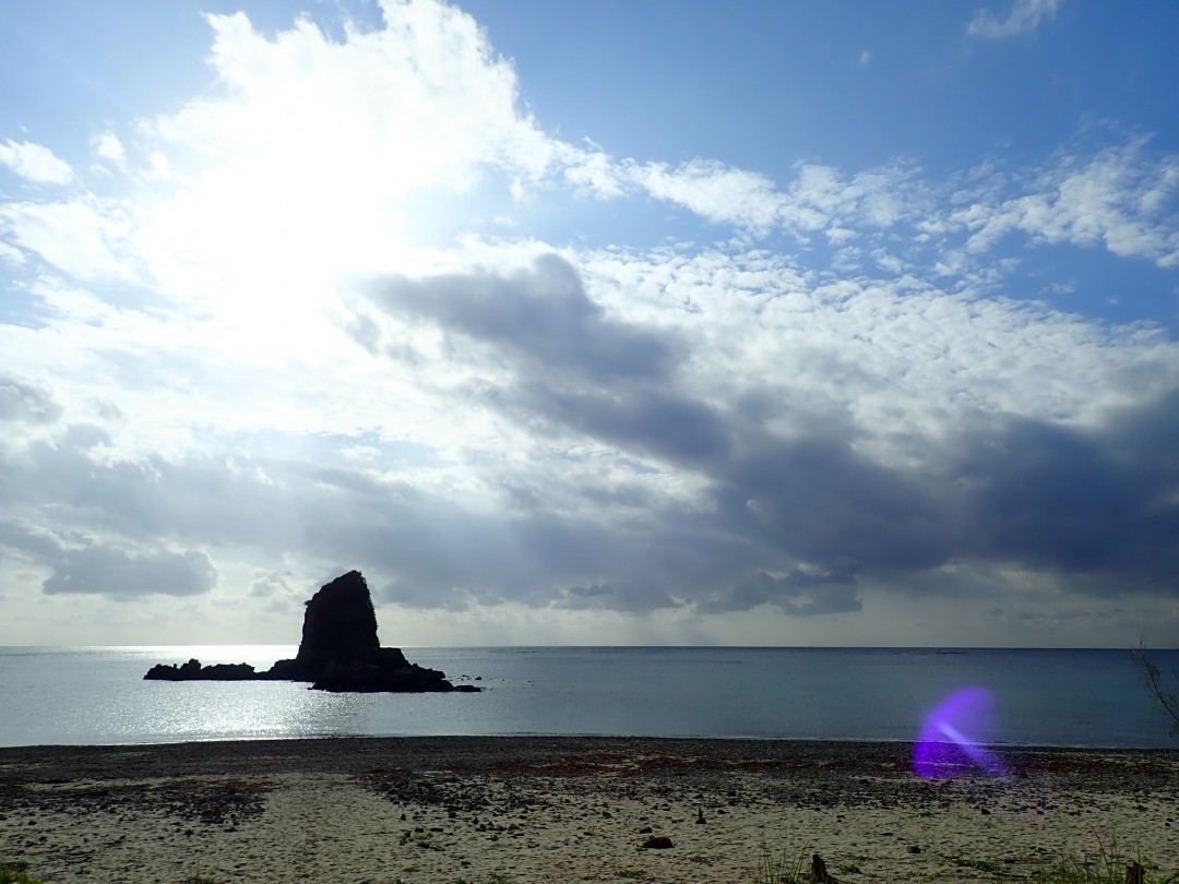 今日の嘉陽海岸