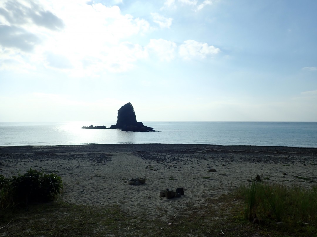 今日の嘉陽海岸