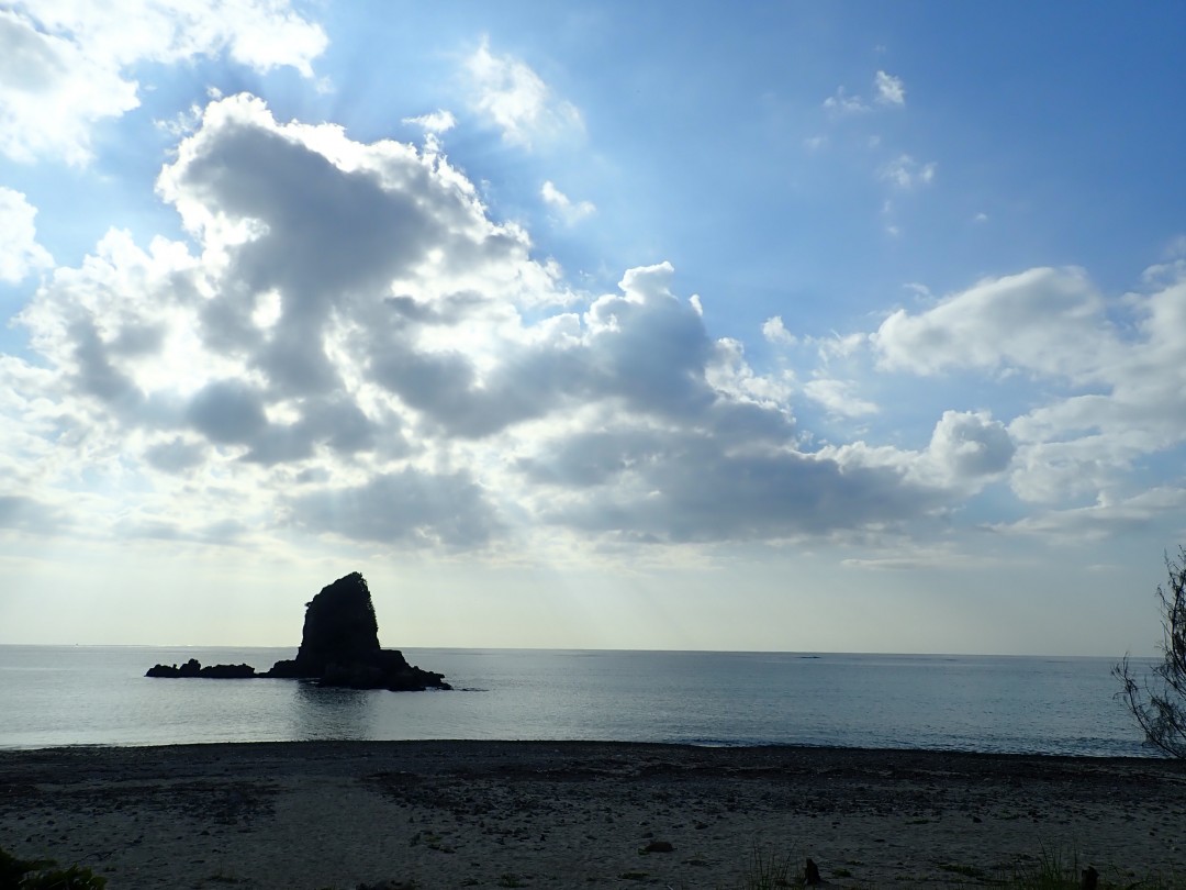 今日の嘉陽海岸