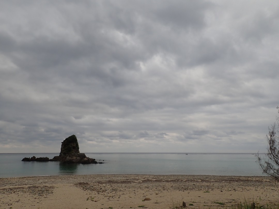 今日の嘉陽海岸