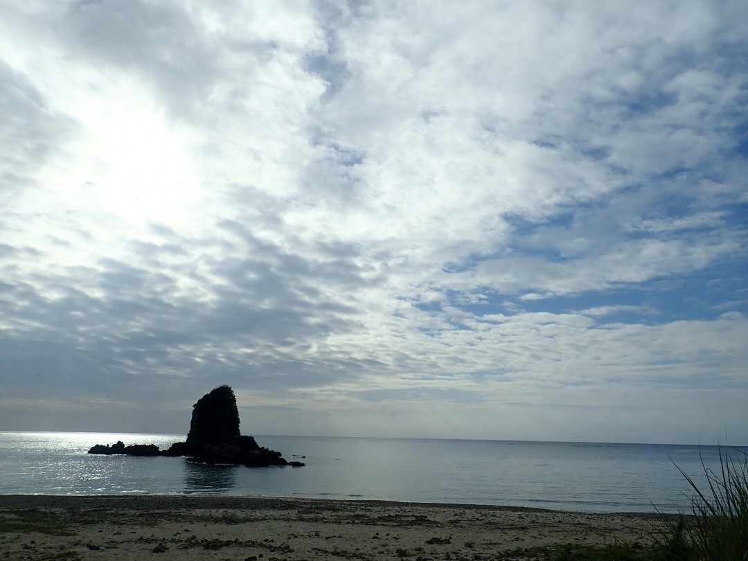今日の嘉陽海岸