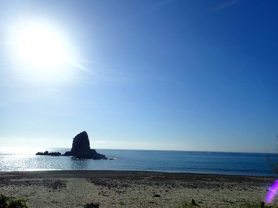 今日の嘉陽海岸