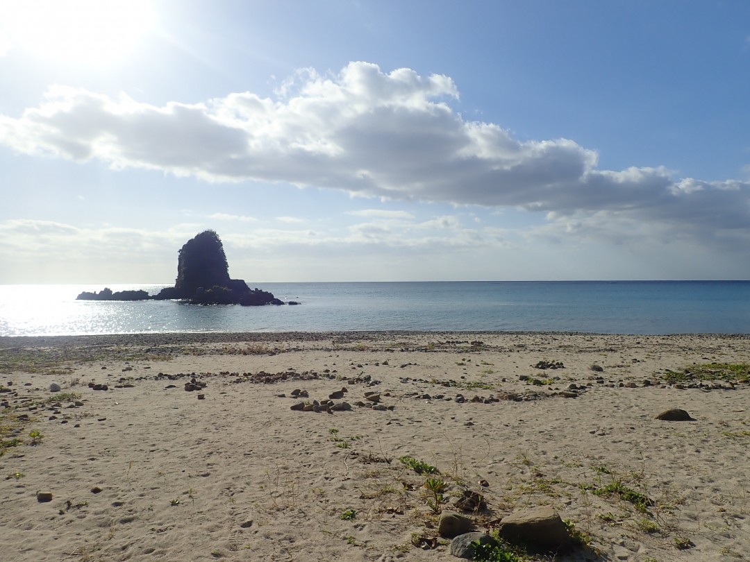今日の嘉陽海岸