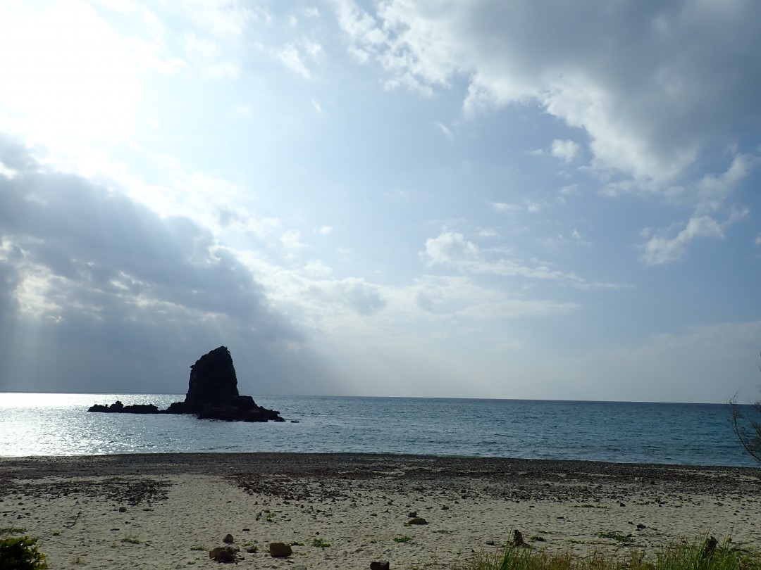 今日の嘉陽海岸