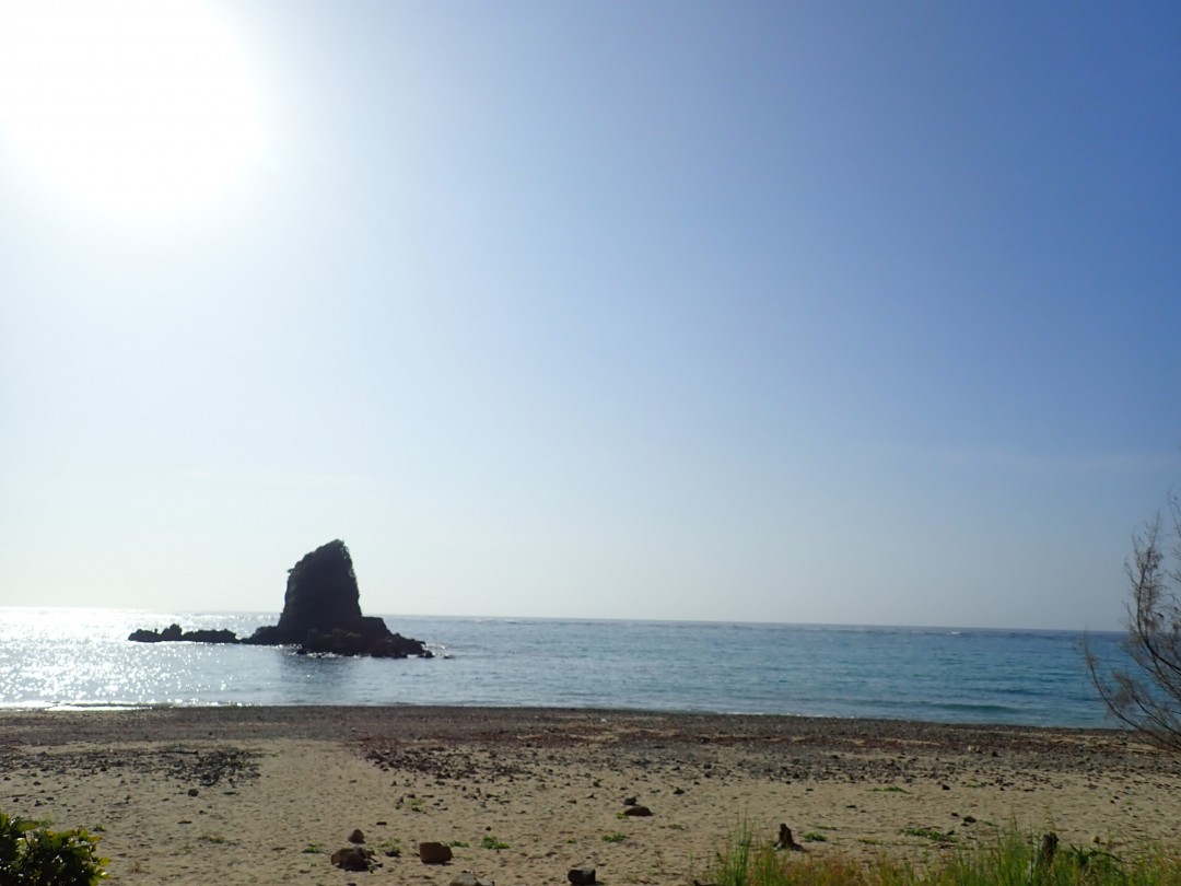 今日の嘉陽海岸