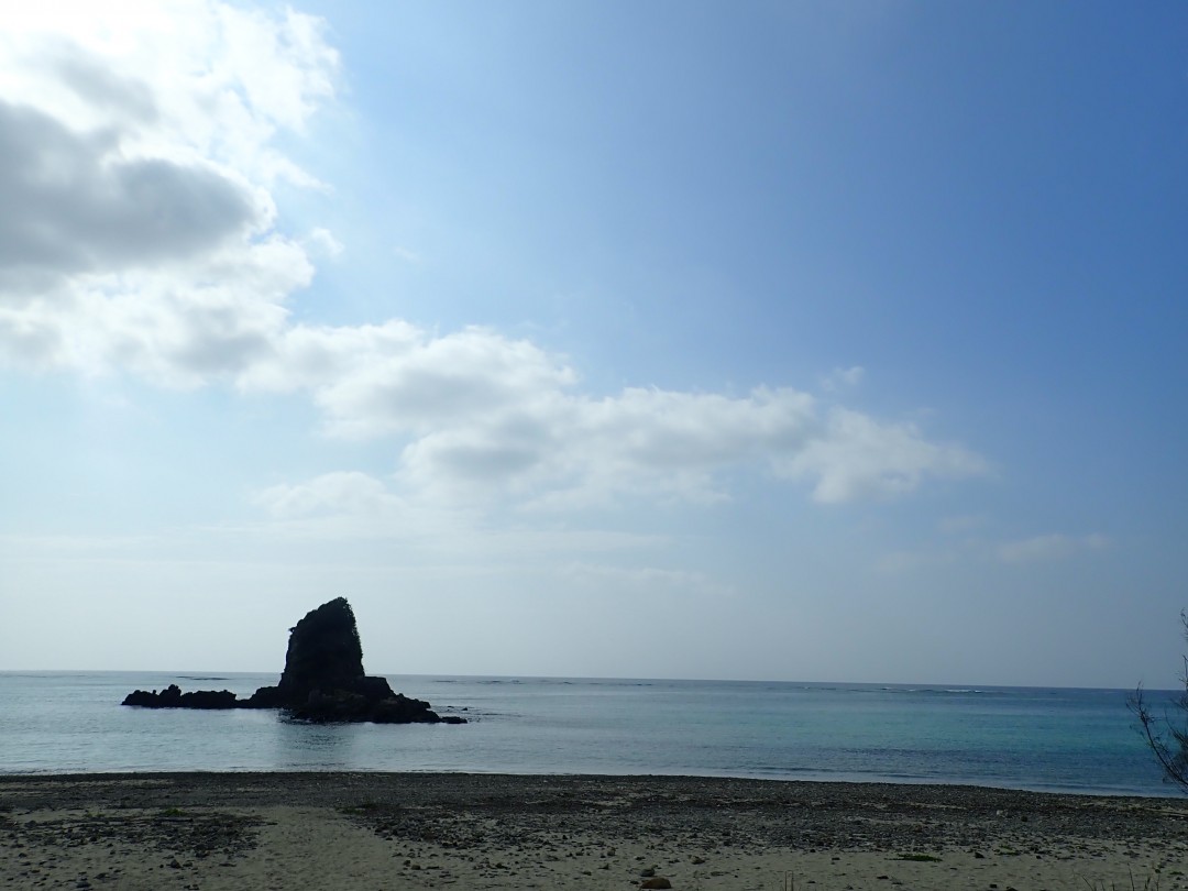 今日の嘉陽海岸