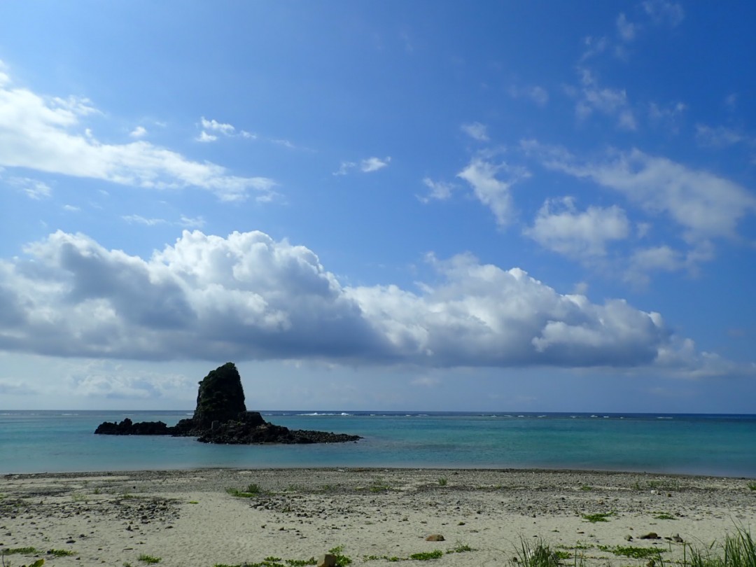 今日の嘉陽海岸