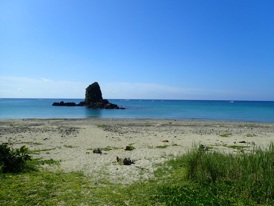 今日の嘉陽海岸