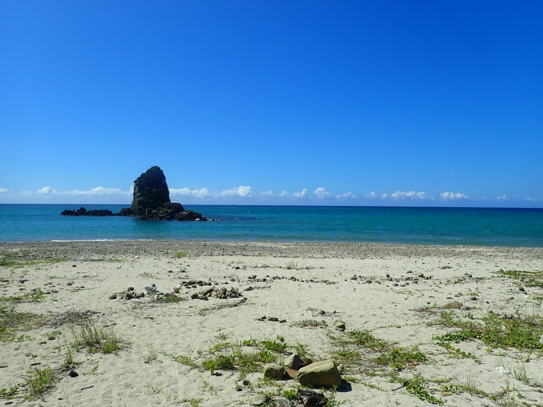 今日の嘉陽海岸