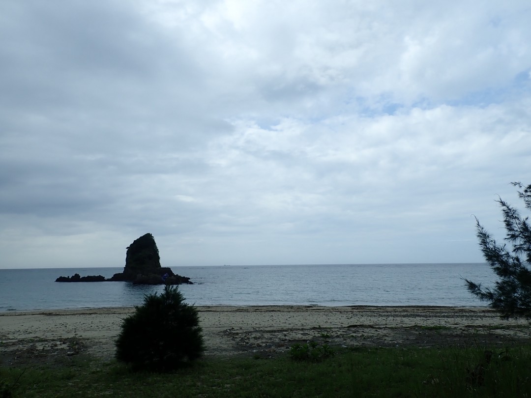 今日の嘉陽海岸