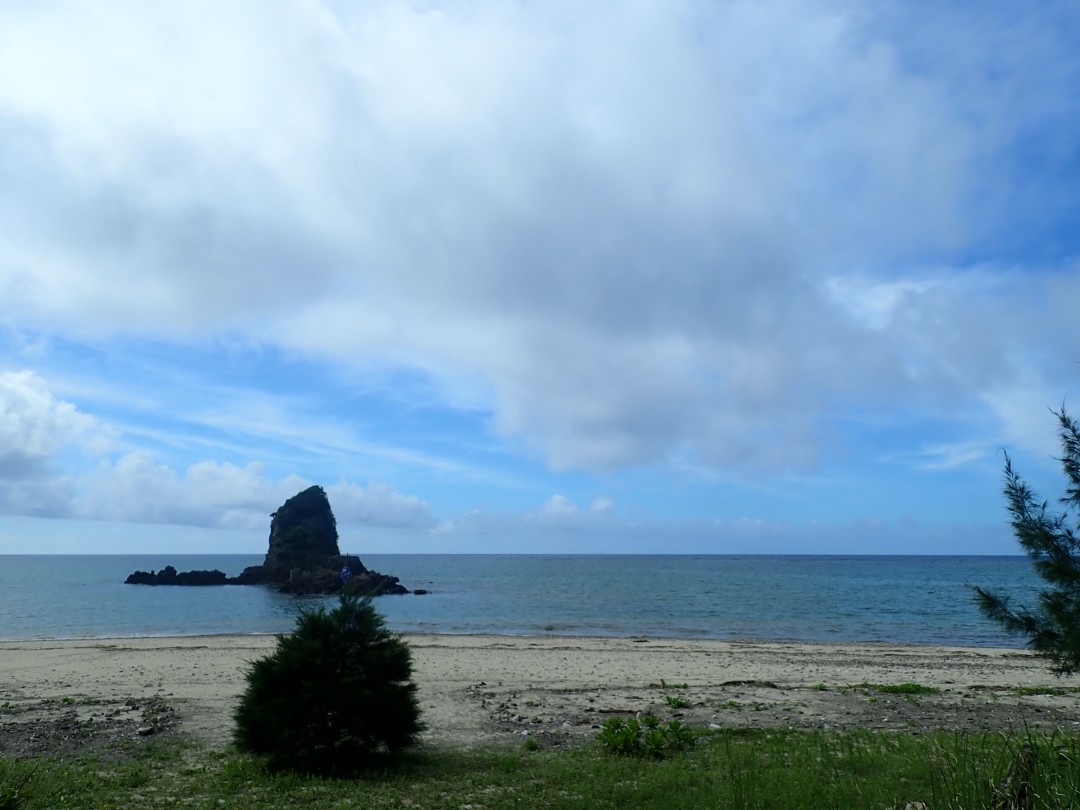 今日の嘉陽海岸