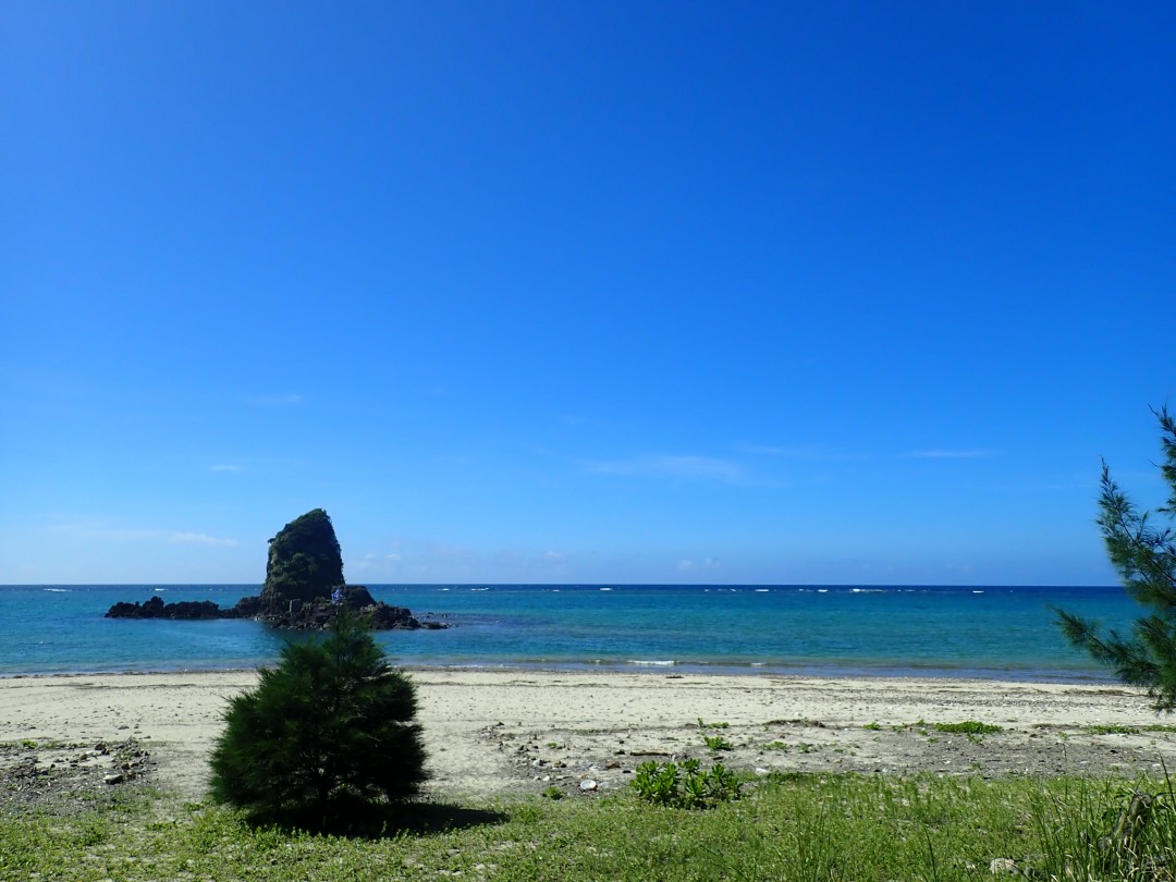 今日の嘉陽海岸