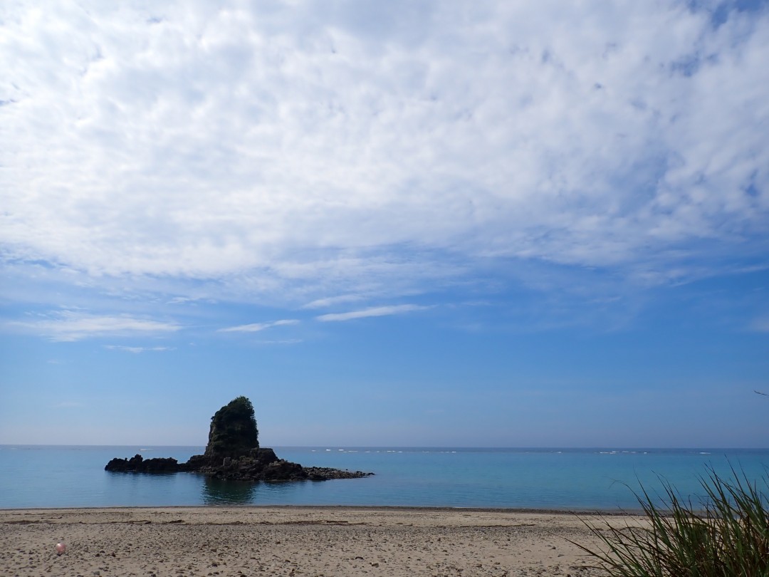 今日の嘉陽海岸
