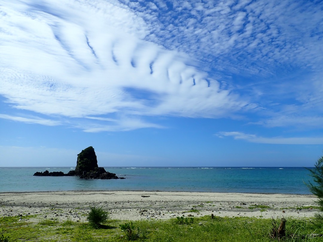 今日の嘉陽海岸