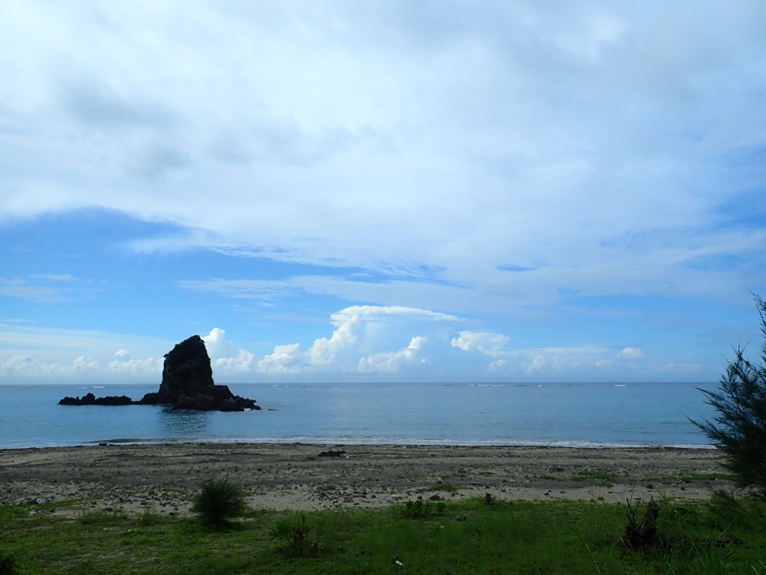 今日の嘉陽海岸