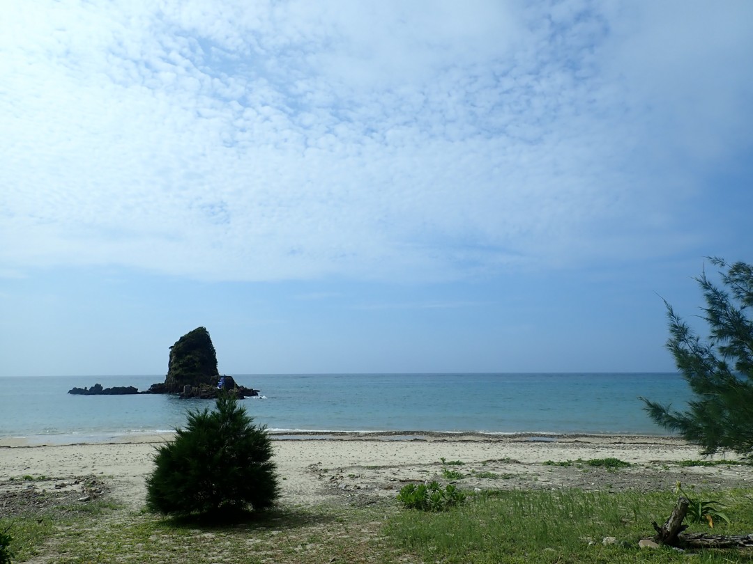 今日の嘉陽海岸