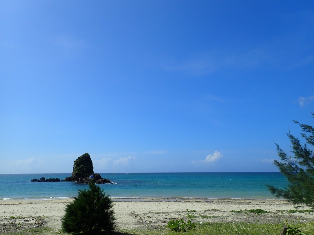 今日の嘉陽海岸