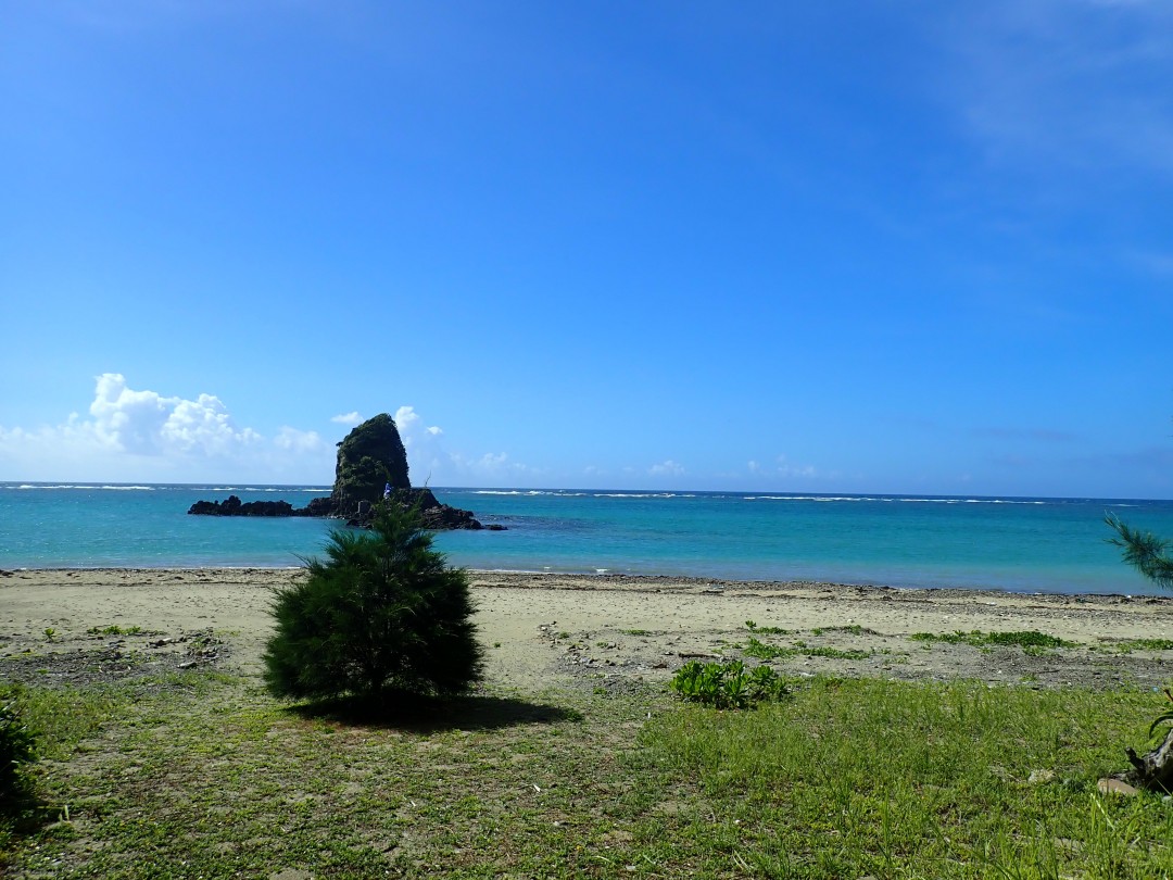 今日の嘉陽海岸