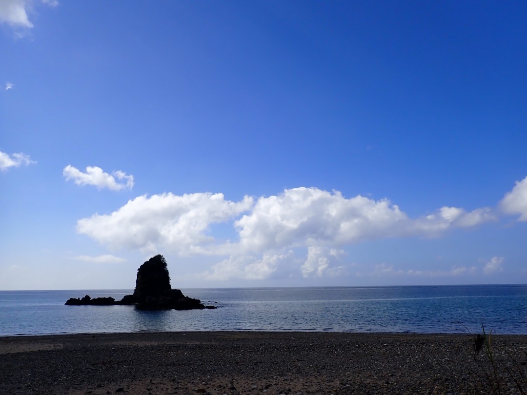 今日の嘉陽海岸