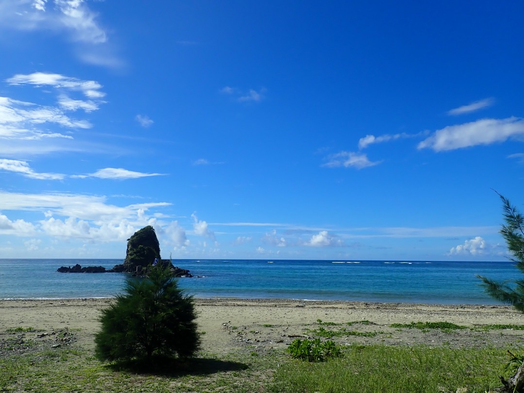 今日の嘉陽海岸