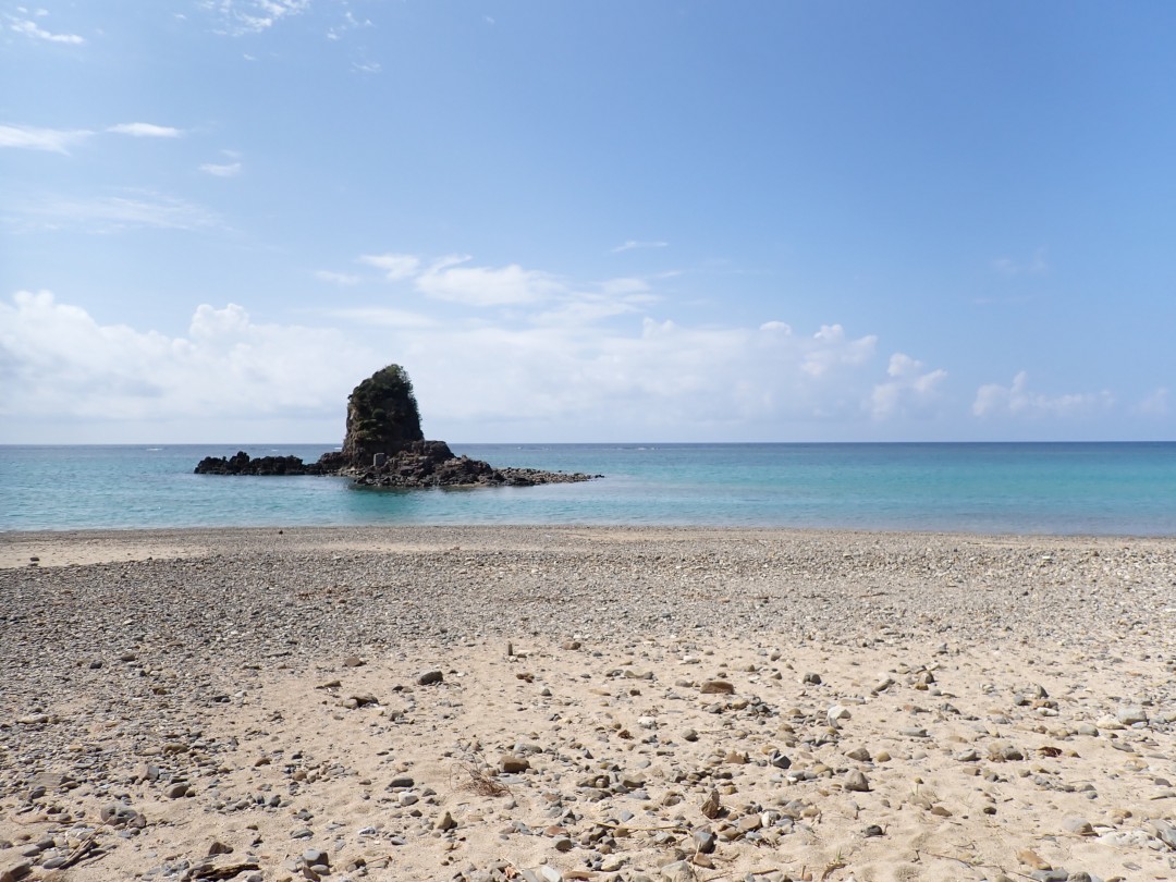 今日の嘉陽海岸