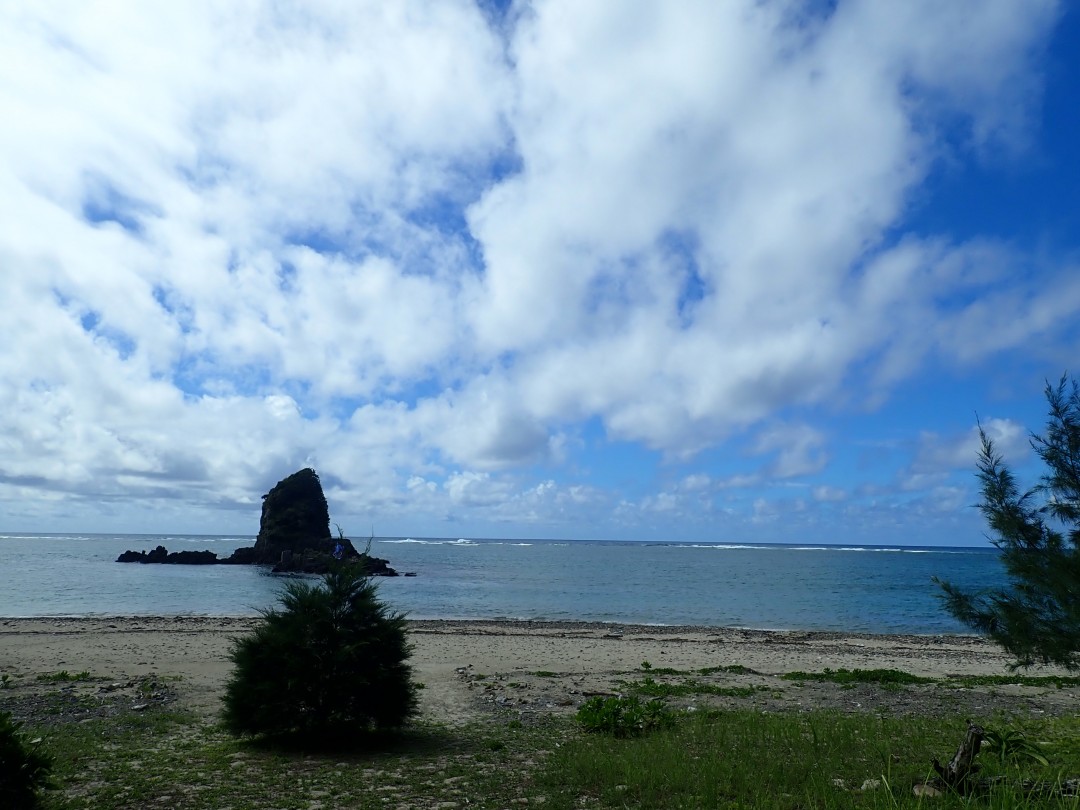 今日の嘉陽海岸