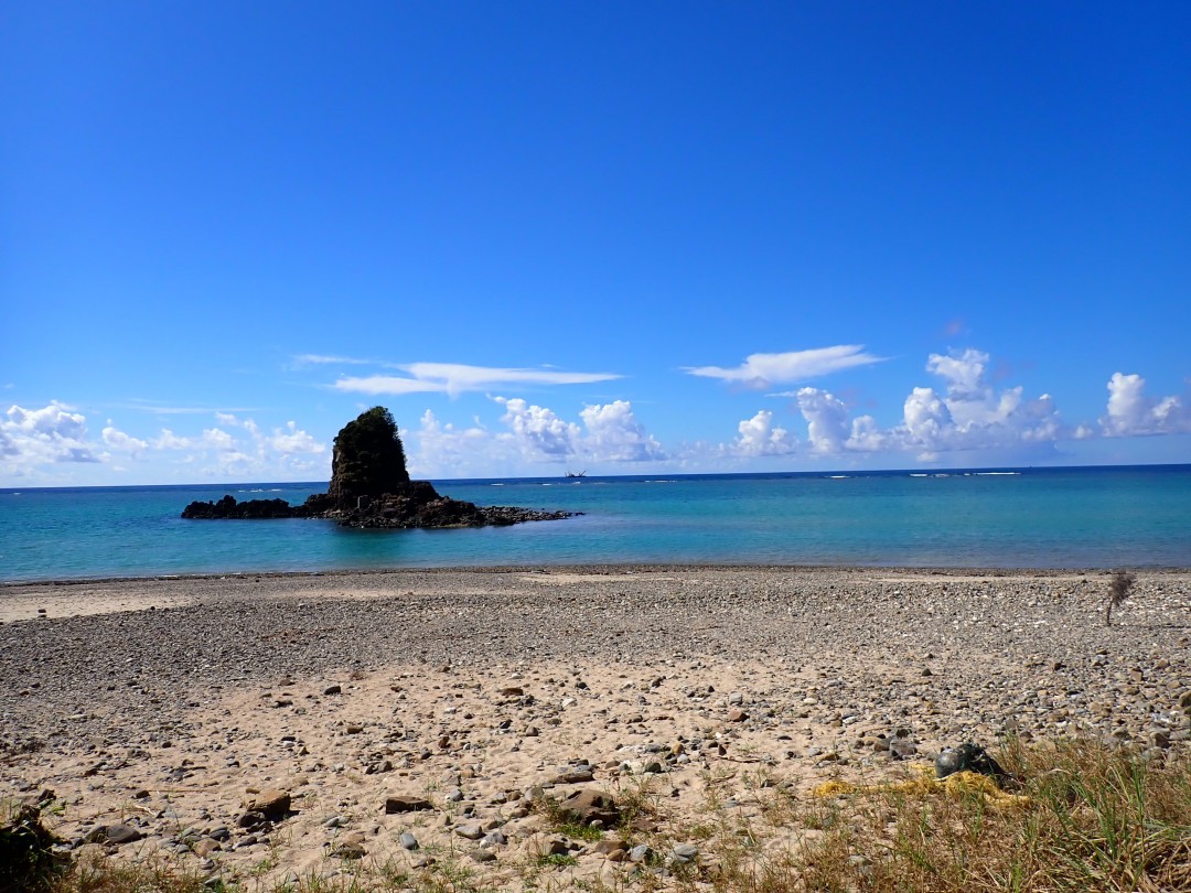 今日の嘉陽海岸