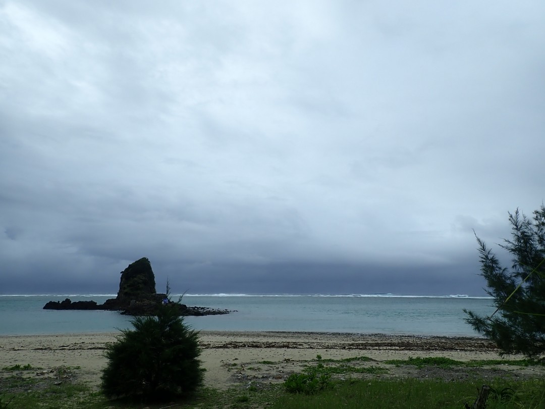 今日の嘉陽海岸